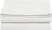 Elegant Comfort Luxury Flat Sheet Wrinkle-Free 1500 Thread Count Egyptian Quality 1-Piece Flat Sheet, Queen Size, White