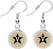 Vanderbilt University Silver-Tone Dangle Earrings
