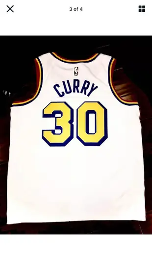 美國獨賣 Nike Golden State Warriors Stephen Curry Hardwood Classic Sz: L