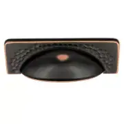 Hickory P2174-OBH Oil-Rubbed Bronze Highlighted 3 3/4"cc Cup Pulls Craftsman