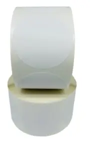 Zebra/Eltron Round 1.125" (1-1/8) Direct Thermal Labels 1" Core 12 RLS 1000 EA