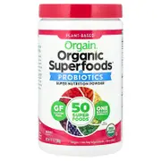 Orgain, Organic Superfoods™ + Probiotics Super Nutrition Powder, Berry, 9.9 oz (280 g)