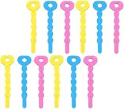 Healeved Sponge Curl Sticks 24 Pack Hair Rollers Tool Easy Diy Hairdressing for Wavy Fluffy Curly Hair Home Salon Use Random Color