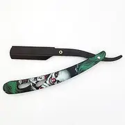 Ghost Shaving Knife Single Edge Dual Blade Razor Foldable Shaver SUS Black Hair Removal Beard Face Underarm Body Eyebrow Bikini Manual Shaving Straight Razors (Color : TD106MG1-25 Blades)