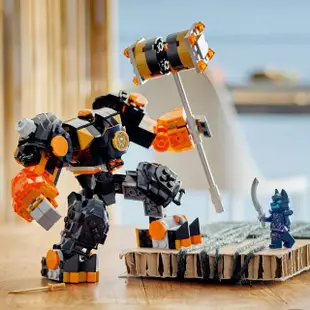 【LEGO 樂高】旋風忍者系列 71806 阿剛的土元素機械人(機器人玩具 兒童積木)