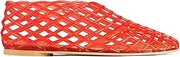 [MAIJED] Jelly Mesh Ballet Flats for Women Clear Hollow Jellies Flat Sandals Round Toe Slip On Beach Balleria Flat Shoes