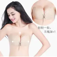 在飛比找蝦皮購物優惠-現貨原廠正品新款Nubra拉繩抽繩隱形胸罩 小胸救星 爆乳集