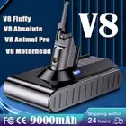 9000mAh Battery V8 For Dyson SV10 V8 Absolute Animal V8 Motorhead Vacuum Cleaner