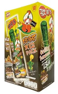 在飛比找樂天市場購物網優惠-泰國 kabuki 歌舞吉紫菜卷 烤香菇口味海苔捲 12入/