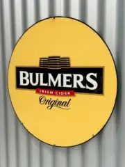 BULMERS IRISH CIDER ROUND LARGE METAL SIGN 560 MM DIAMETER FREE POST