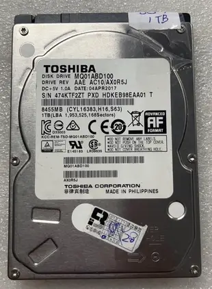 @淡水無國界@HGST 日立 二手 故障硬碟 2.5 吋 硬碟 機械硬碟 1TB 硬碟  中古 已測試 編號: SS15