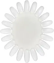 Baluue Pcs Hard Plastic Acrylic Gel False Nails Sunflower Display Wheel Nail Art Practice Board for Salon Demo Display