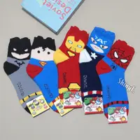 在飛比找蝦皮購物優惠-韓國襪子 英雄系列 蝙蝠俠超人鋼鐵人美國隊長蜘蛛人 加厚 保