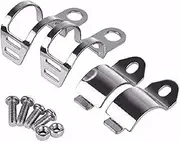 1pair Metal Motorcycle Modified Turn Signal Light Indicator Mount Bracket Clamp 30-45mm (Chrome)