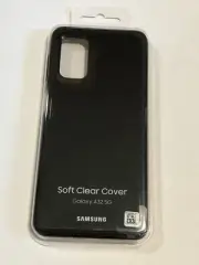 Original Samsung Soft Clear Cover for Galaxy A32 5G - Black