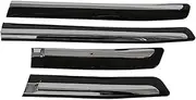 Upgrade Exterior Parts ABS Door Body Molding Compatible for Lexus LX570 2008-2015 Car Side Strips Door Body Anti-Scratch Protector Trim(Gloss Black)