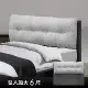 【Famo法摩】F909 亞麻貓抓布床頭片 靠墊床頭板 超耐磨防潑水布料 好清潔保養6尺 - 雙大床頭片
