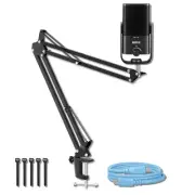 Rode NT-USB Mini USB Condenser Mic with SC27 Blue USB-C Cable and Boom Arm