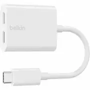 Belkin F7U081BTWH RockStar USB-C Audio + Charge Adapter