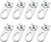YHXiXi 8PCS Aluminum Alloy Picture Frame Hanging Wall Hooks Brackets Hangers 40mmx15mm Metal Photo Frame Hardware Accessories