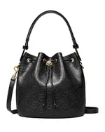 Tory Burch T Monogram Leather Bucket Bag