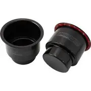 Aeroflow Large Cup Holders Black Pair Shifter Riser Drink Hold - AF72-9088BLK