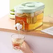 Beverage Containers 4L/135OZ Beverage Dispenser, Rectangle Drink Dispenser with Tap, Fridge Kettle for Home Party Buffet Drink Machine, Cold Water Tank Gift