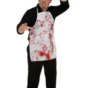 Apron Halloween Apron Horror Butchers Chef Kitchen Cook Apron for Adult Costume