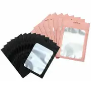 100X Matte Shiny Zip Lock Seal Bags Aluminum Foil Resealable Packing Bag Pouch