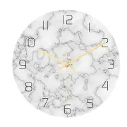 CC014 Creative Marble Pattern Wall Clock Mute Wall Clock Quartz Wall Clock For Home Office Decorations