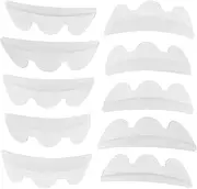 IWOWHERO 10 Pairs Eyelash Spacer Lash Rod Pad Lashes Lash Lift Eyelash Perming Curler Eyelash Perm Lift Pads Eyelash Perming Pads Gentle Silicone Eyelash Perming Rod Silica Gel Transparent