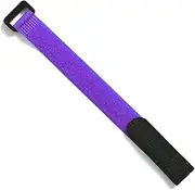 10pcs/lot 2cm * 50cm Nylon Reverse Buckle Magic Hook Loop Fastener Cable Ties Strap Sticky Line Finishing (Size : Purple)