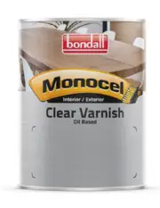 Bondall Monocel CLEAR TIMBER VARNISH Int Ext ULTRA GLOSS- 250ml, 500ml, 1L or 4L