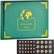 300 Pockets Coin Collection Supplies Holder Book for Collectors Album Organizer