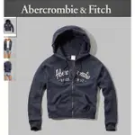 美國 ABERCROMBIE & FITCH LOGO GRAPHIC FULL ZIP HOODIE 女連帽外套 S號