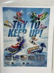Sonic Riders video game print ad wall art Sega