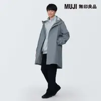 在飛比找momo購物網優惠-【MUJI 無印良品】男撥水加工聚酯纖維連帽大衣(共3色)