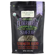 Frontier Co-op, Organic Elderberry & Herbal Blend For Making Syrup, Strength Blend, 4.23 oz (120 g)