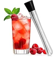 Kitchen Bar Drink Muddler for Cocktails - Stainless Steel Bar Muddler Tool Bartender Accessories Home Kitchen Cocktail Mixers Bar Accessories - Old Fashioned Muddlers for Cocktails Bartender Tools