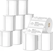12 Rolls 4" X 2" Barcode Labels, 750/Roll - Direct Thermal Labels Compatible with Zebra & Rollo Printers