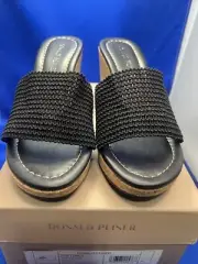 Donald Pliner Fortunea Slip On Woven Platform Wedge Sandals Sz:9