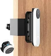 Anti-Theft Adjustable Mount for Google Nest Doorbell (Battery), No Drill Mount for Google Doorbell Camera, Adjustable (45° Left and Right) Angle for Apartment Renter Home