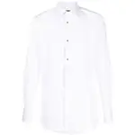 [Dolce & Gabbana] Dolce & Gabbana Contrasting Tuxedo Shirt 39 CM WHITE