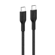 Braided USB-C to USB-C Cable 60W, 3.3ft/1m, Black