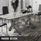 Heavy Duty Steel Dining Table Legs 28 Inch Height X Frame Design Industrial