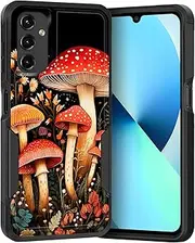 [KJFHDJFDH] for Galaxy A14 5G Case,Dual Layer Hybrid Heavy Duty Rugged Shockproof Hard PC +Soft Silicone Protective Case for Samsung Galaxy A14 5G,Mushrooms Forest