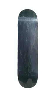 Yocaher Blank Skateboard Deck - Stained Black (8.25 inch) DECK ONLY
