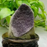850g Natural Amethyst Geode Mineral Specimen Crystal Quartz Energy Decoration