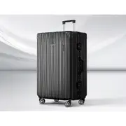28" Aluminum Wanderlite Luggage Suitcase Travel Set TSA Hard Case Lightweight Black