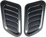 2 PCS Universal Hood Air Vents Compatible With Car Hood Scoop, Bonnet Vent Hood Air Intake Trim Cover(1pair Carbon Fiber)